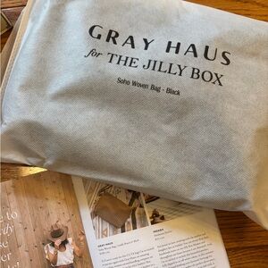 Gray Haus Soho Woven Bag - Black from the Jilly Box